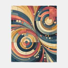 Duality - Bauhaus - Fleece-Throw-Blanket Fleecedecke