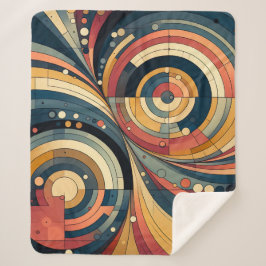 Duality - Bauhaus - Sherpa Throw Blanket Sherpadecke