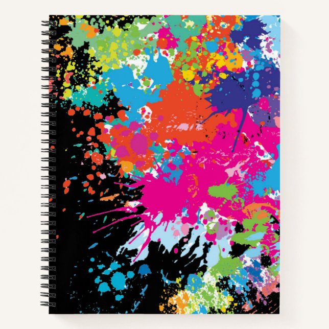 Duality Journal - Paint Spill Chaos Edition Notizbuch (Vorderseite)