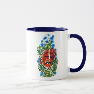 Dualroter Bläserring-Keramik Tasse