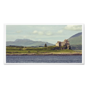 Duart Schloss und die Insel von verrühren Panoram Fotodruck