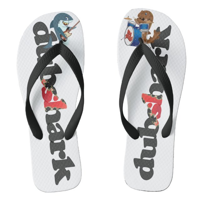 Dub Shark Great White und Wobbegong Flip Flops (Fußbett)