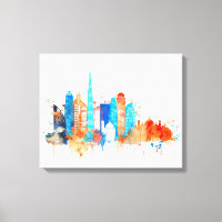 Dubai Aquarellskyline