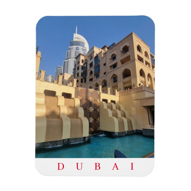Dubai Architecture Kühlschrankmagnet Magnet (Vertikal)