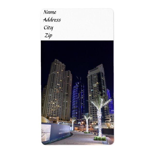 Dubai-Architektur nachts (Vorne)