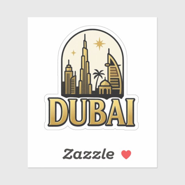 Dubai Aufkleber (Blatt)