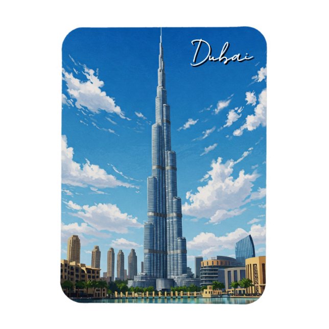 Dubai Burj Al Arab UAE Travel Magnet (Vertikal)