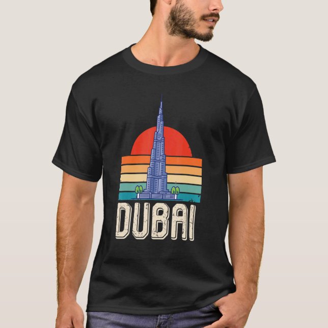 Dubai Burj Khalifa Vereinigte Arabische Emirate Sk T-Shirt (Vorderseite)