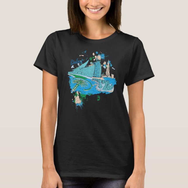 Dubai Burj Khalifa Vereinigte Arabische Emirate T-Shirt (Vorderseite)