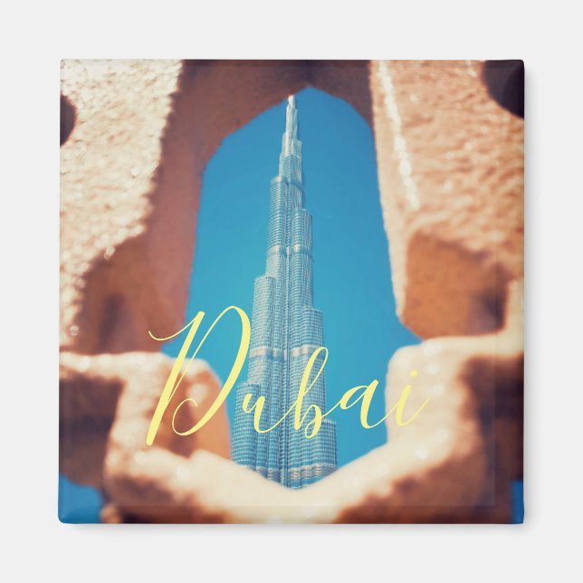 Dubai City Skycraper Landscape Magnet (Vorne)