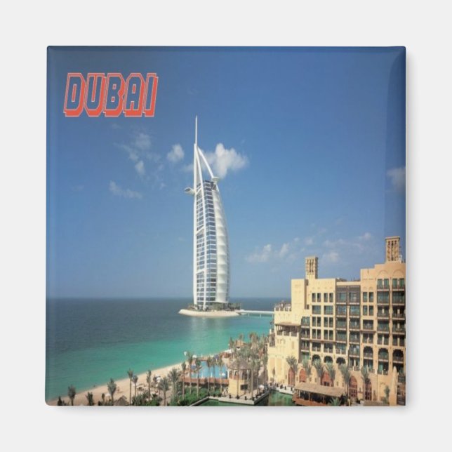 Dubai City UAE Kühlschrankmagnet Souvenir (Vorne)