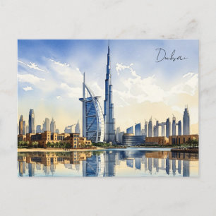 Dubai Cityscape VAE Reise Postkarte