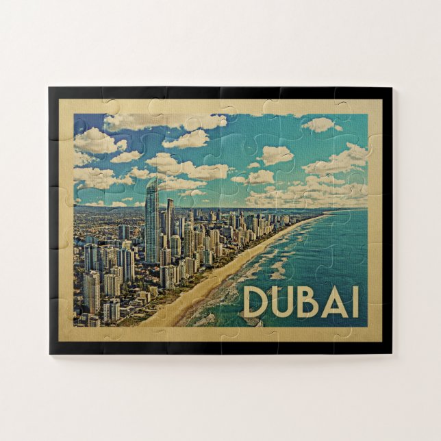 Dubai Coast Vintage Travel (Horizontal)