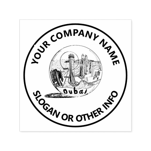 Dubai Custom Business Logo Permastempel (Design)