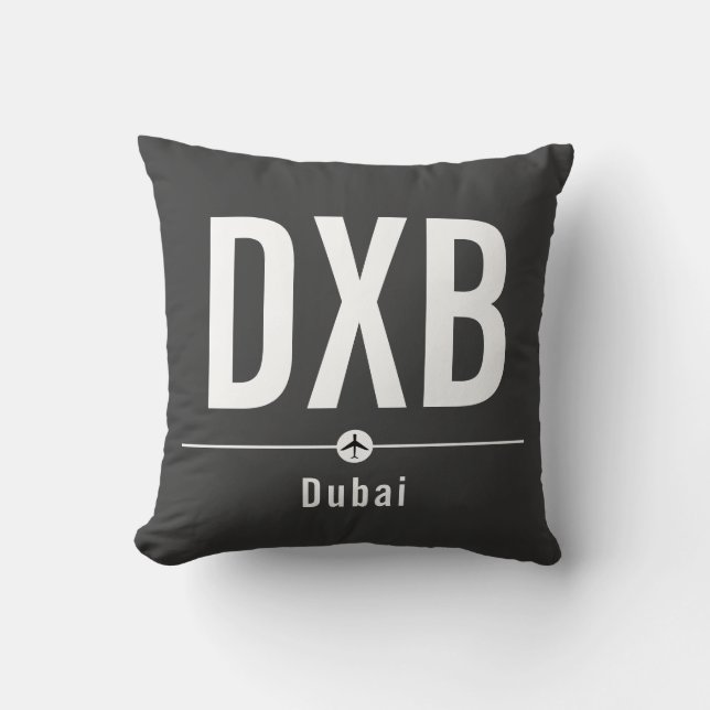 Dubai DXB Airport Code - Aviation Kissen (Vorderseite)