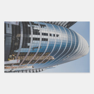 Dubai Glashochhaus Rechteckiger Aufkleber