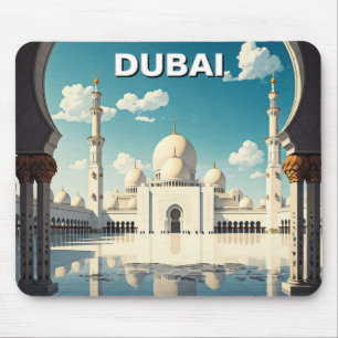 Dubai Grand Mosque VAE Travel Mousepad