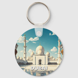 Dubai Grand Mosque VAE Travel Schlüsselanhänger