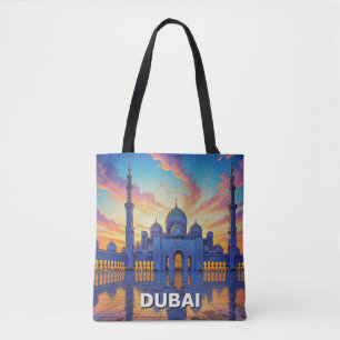 Dubai Große Moschee UAE Sonnenuntergang Tasche