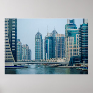 Dubai Marina City Poster