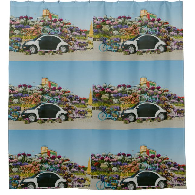 Dubai Miracle Garden Duschvorhang (Vorderseite)