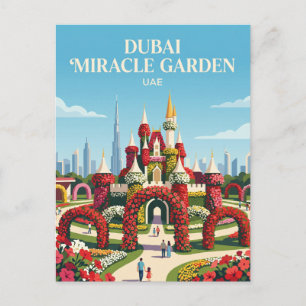 Dubai Miracle Garden Vereinigte Arabische Emirate Postkarte