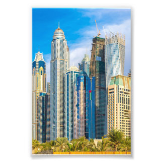Dubai moderne Wolkenkratzer Corniche Fotodruck