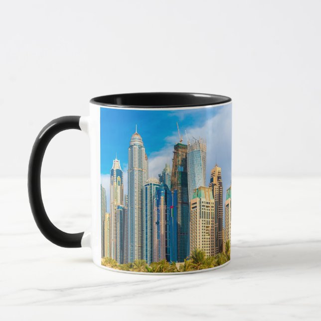 Dubai moderne Wolkenkratzer Corniche Tasse (Links)