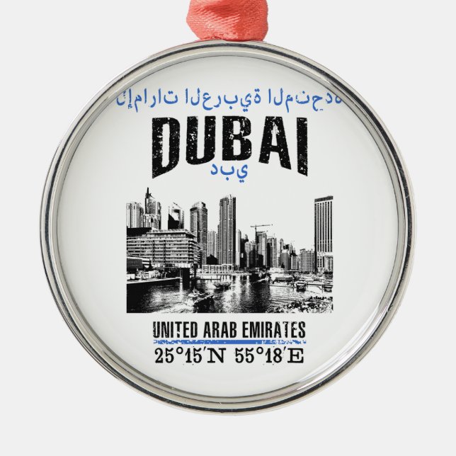 Dubai Ornament Aus Metall (Vorne)