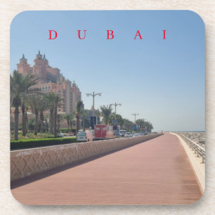 Dubai Palm Jumeirah Boardwalk View Untersetzer