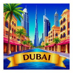 🧲 Dubai-Reiseziel auf der Bucket List 🌍 Poster