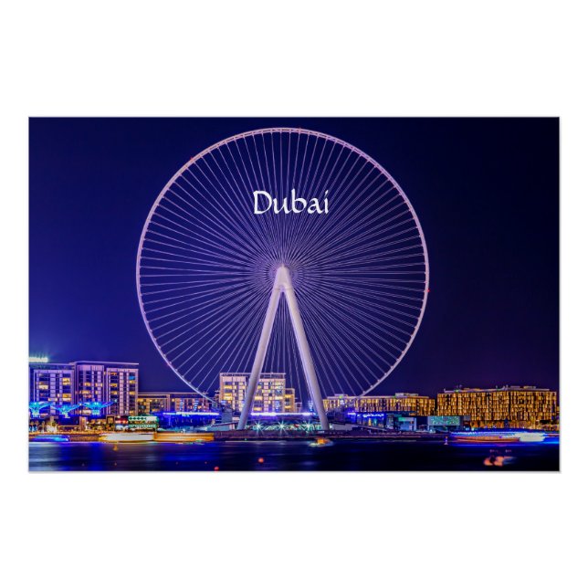 Dubai, Riesenrad Poster (Vorderseite)