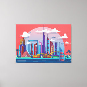 Dubai Sehenswürdigkeit Leinwanddruck