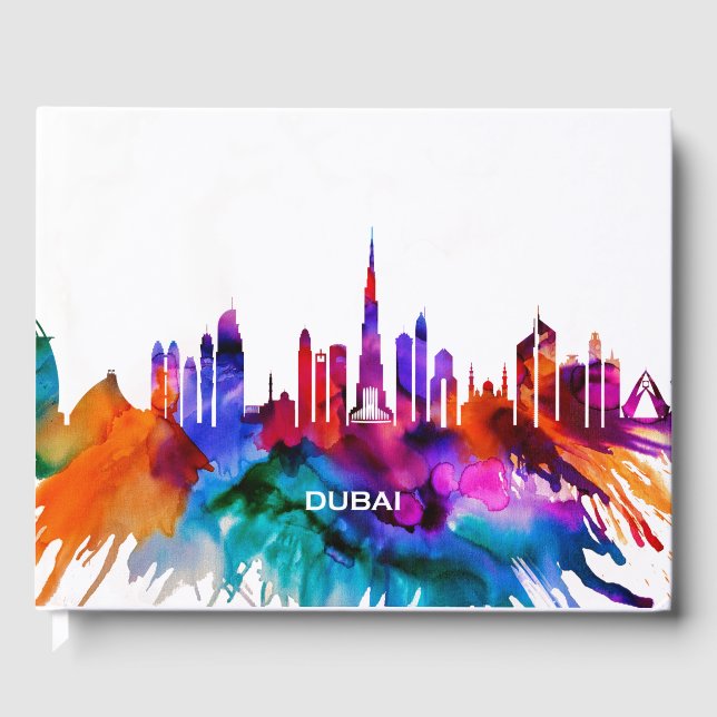 Dubai Skyline Gästebuch (Vorderseite)