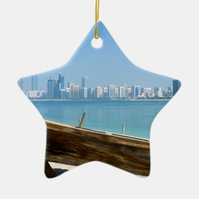 Dubai-Skyline Keramikornament (Vorne)
