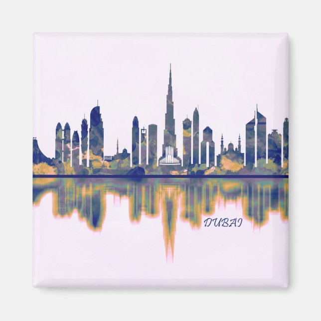 Dubai Skyline Magnet (Vorne)