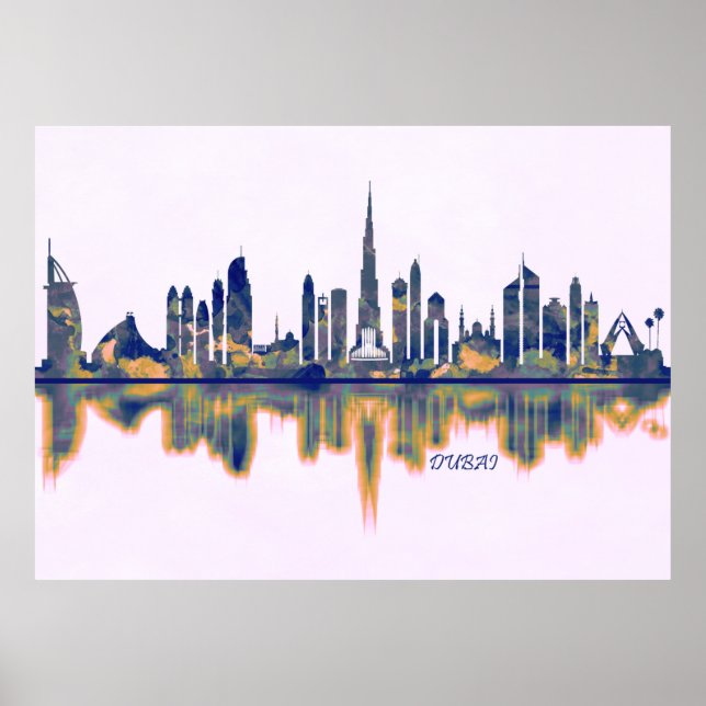 Dubai Skyline Poster (Vorne)