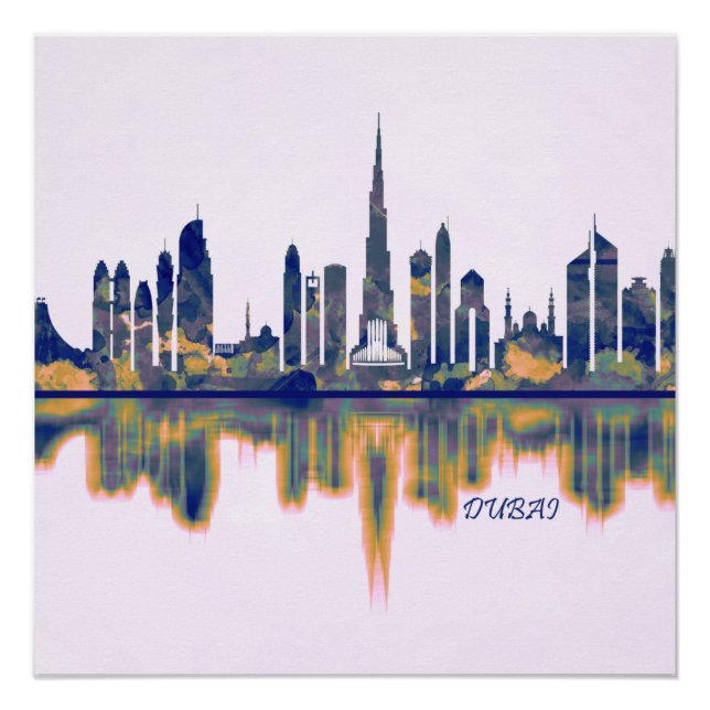 Dubai Skyline Poster (Vorderseite)