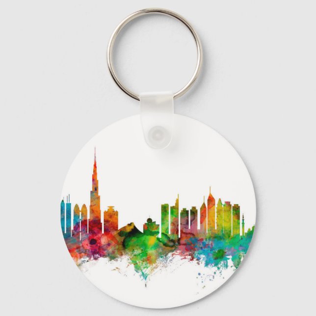 Dubai Skyline Schlüsselanhänger (Vorderseite)