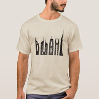 Dubai Skyline Souvenir berühmte Gebäude Typografie