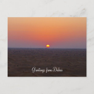 Dubai-Sonnenuntergang Postkarte