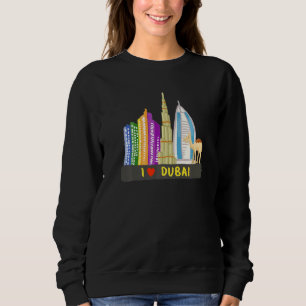 Dubai Stadt UAE Souvenir für Männer Frauen 7 Sweatshirt