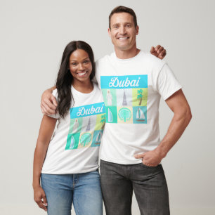 Dubai-Stadtweltstadtt-shirt verschiedene T-Shirt