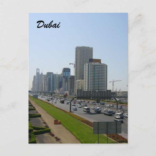 Dubai Street Postkarte (Vorderseite)