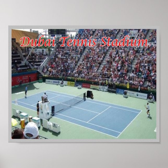 Dubai - Tennis-Stadion - Poster (Vorne)