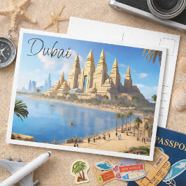 Dubai Travel Postcard Postkarte