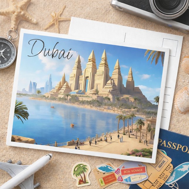 Dubai Travel Postcard Postkarte (Von Creator hochgeladen)