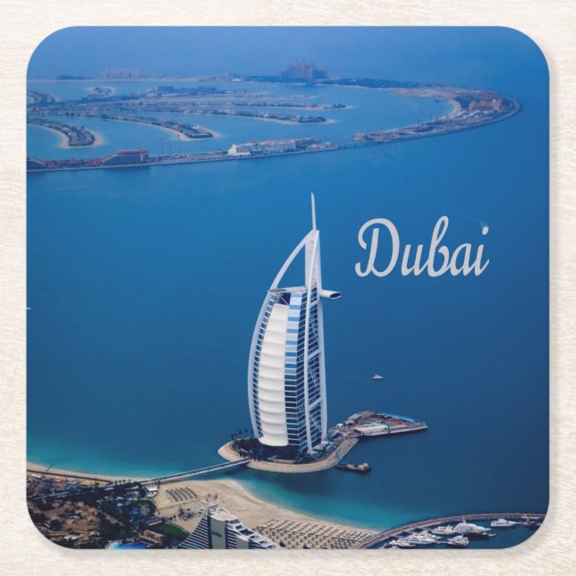 Dubai UAE Burj Al Arab Rechteckiger Pappuntersetzer (Vorderseite)
