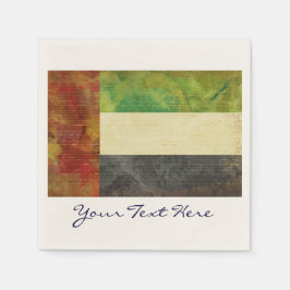 Dubai UAE Flag Party Napkins Serviette