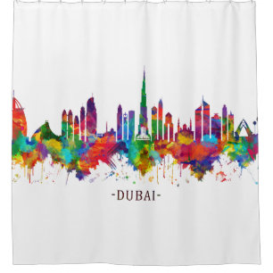 Dubai UAE Skyline Duschvorhang